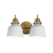 Maxim - 21422GWNAB - Two Light Wall Sconce - Hollis - Natural Aged Brass