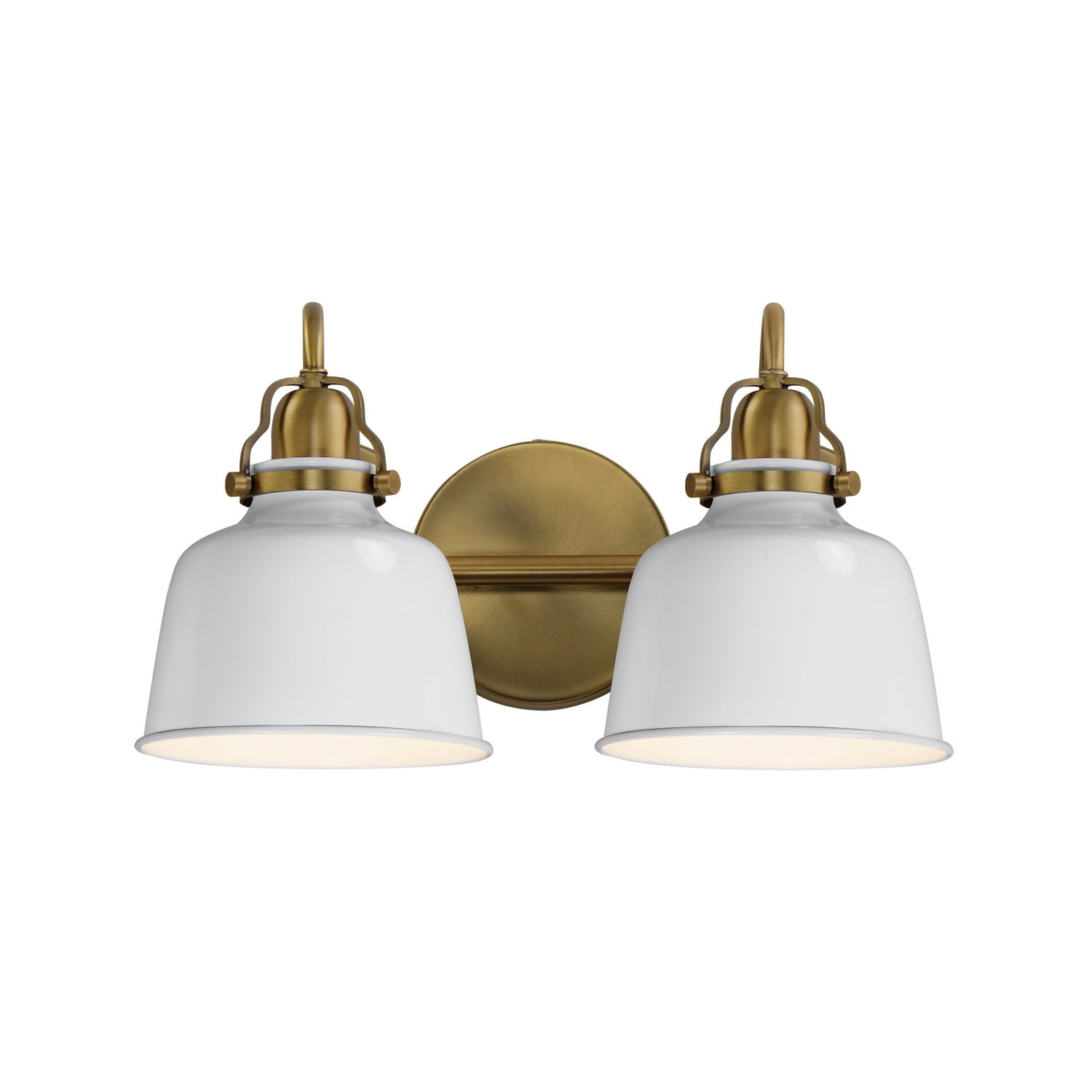 Maxim - 21422GWNAB - Two Light Wall Sconce - Hollis - Natural Aged Brass