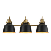 Maxim - 21423BKNAB - Three Light Wall Sconce - Hollis - Natural Aged Brass