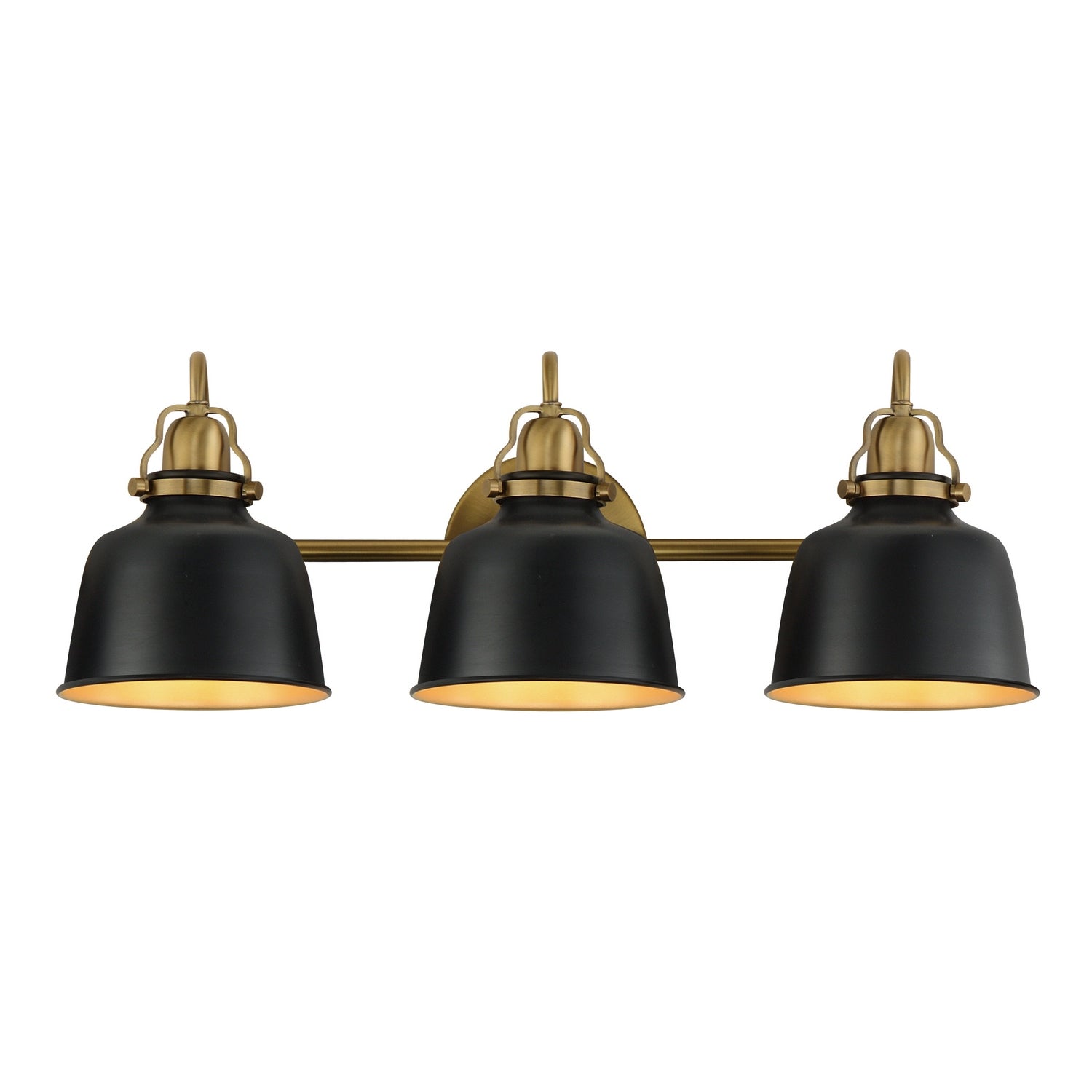Maxim - 21423BKNAB - Three Light Wall Sconce - Hollis - Natural Aged Brass
