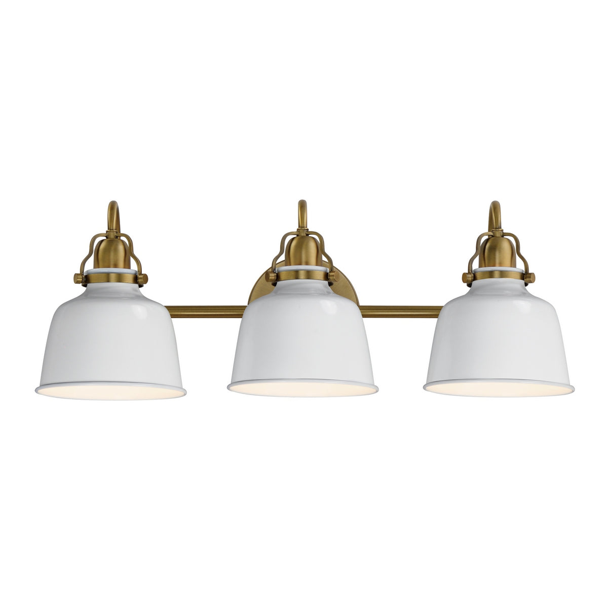 Maxim - 21423GWNAB - Three Light Wall Sconce - Hollis - Natural Aged Brass
