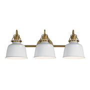 Maxim - 21423GWNAB - Three Light Wall Sconce - Hollis - Natural Aged Brass