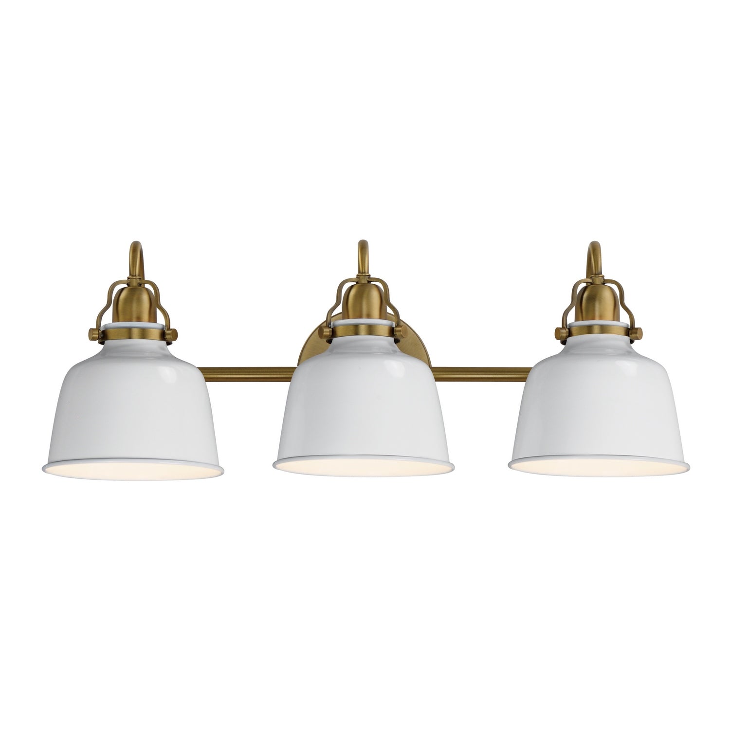 Maxim - 21423GWNAB - Three Light Wall Sconce - Hollis - Natural Aged Brass