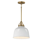 Maxim - 21424GWNAB - One Light Pendant - Hollis - Natural Aged Brass