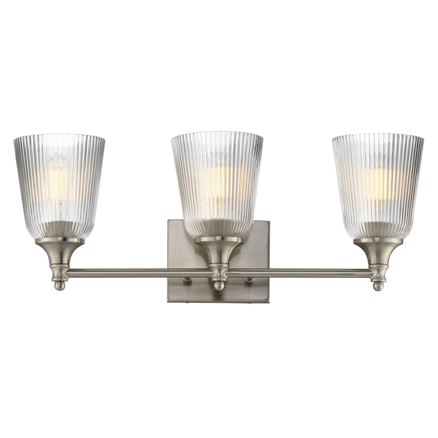Maxim - 21543CRSN - Three Light Bath Vanity - Julip - Satin Nickel