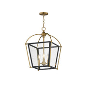 Maxim - 22522BKNAB - Three Light Foyer Pendant - McCadden - Black / Natural Aged Brass