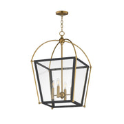 Maxim - 22524BKNAB - Four Light Pendant - McCadden - Black / Natural Aged Brass