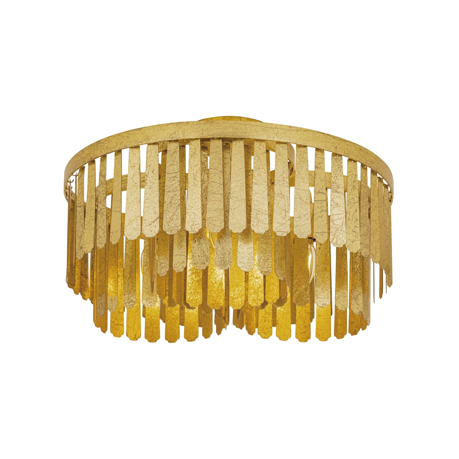 Maxim - 28760GL - Three Light Semi-Flush Mount - Regalia - Gold Leaf
