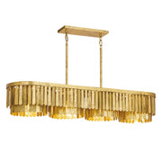 Maxim - 28768GL - Four Light Linear Chandelier - Regalia - Gold Leaf