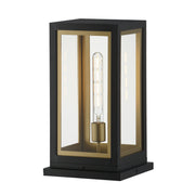Maxim - 30057CLBKGLD - One Light Deck Lantern - Neoclass - Black / Gold