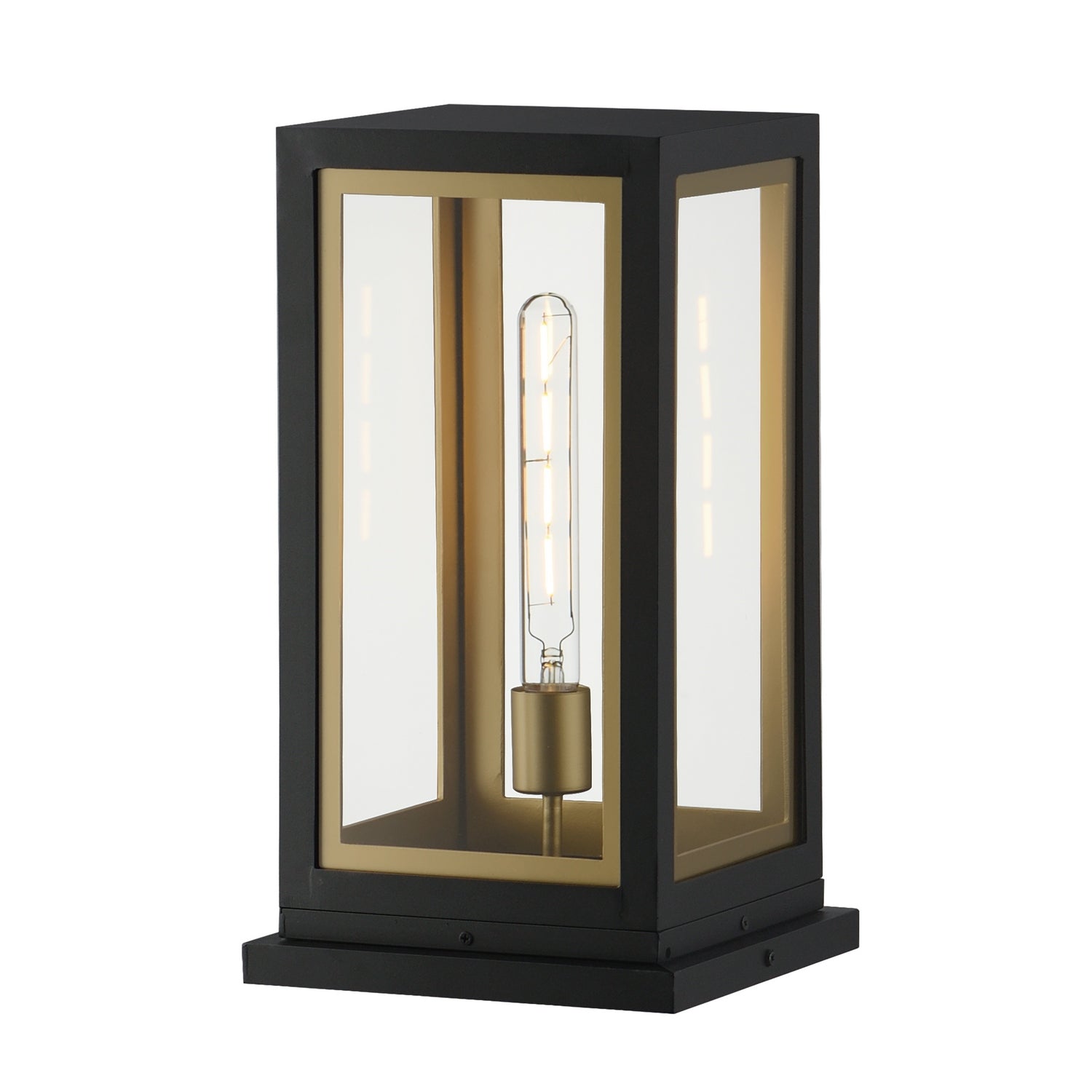 Maxim - 30057CLBKGLD - One Light Deck Lantern - Neoclass - Black / Gold