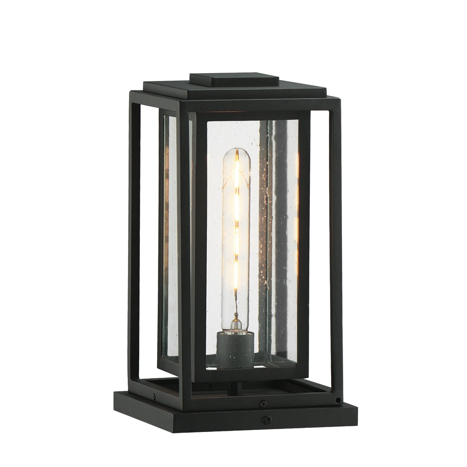 Maxim - 3037CDBK - One Light Deck Lantern - Cabana - Black