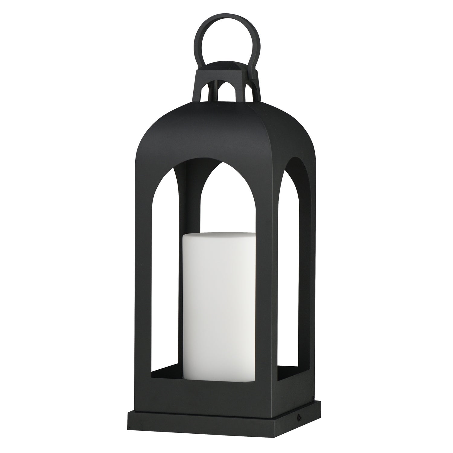 Maxim - 30899SWBK - One Light Deck Lantern - Marrakech - Black