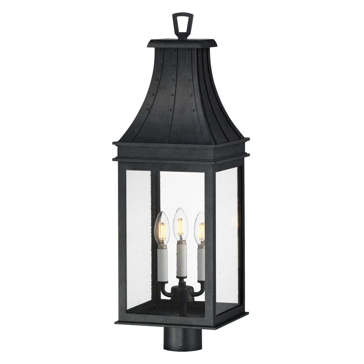 Maxim - 40989TCBKP - Three Light Outdoor Post Mount - Bramwell VX - Black Patina