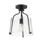 Maxim - 5681CLBK - One Light Semi-Flush Mount - Bellmore - Black