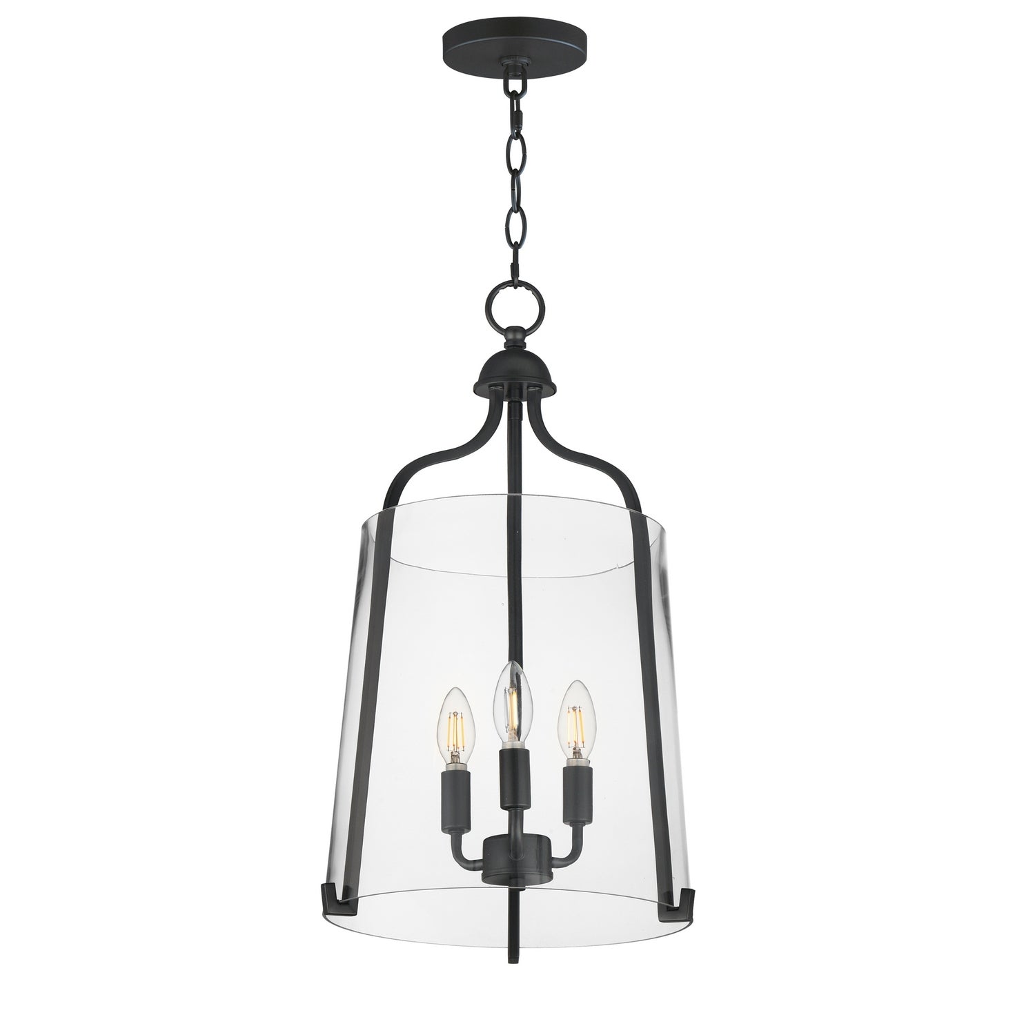 Maxim - 5683CLBK - Three Light Foyer Pendant - Bellmore - Black