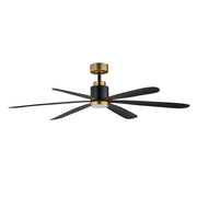 Maxim - 88326BKGLD - 60" Ceiling Fan - Daisies - Black / Gold