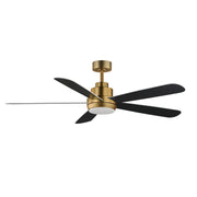 Maxim - 88828WTNAB - 60" Ceiling Fan - Petals - White/Natural Aged Brass