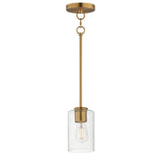Maxim - 90461CDNAB - One Light Pendant - Livingston - Natural Aged Brass