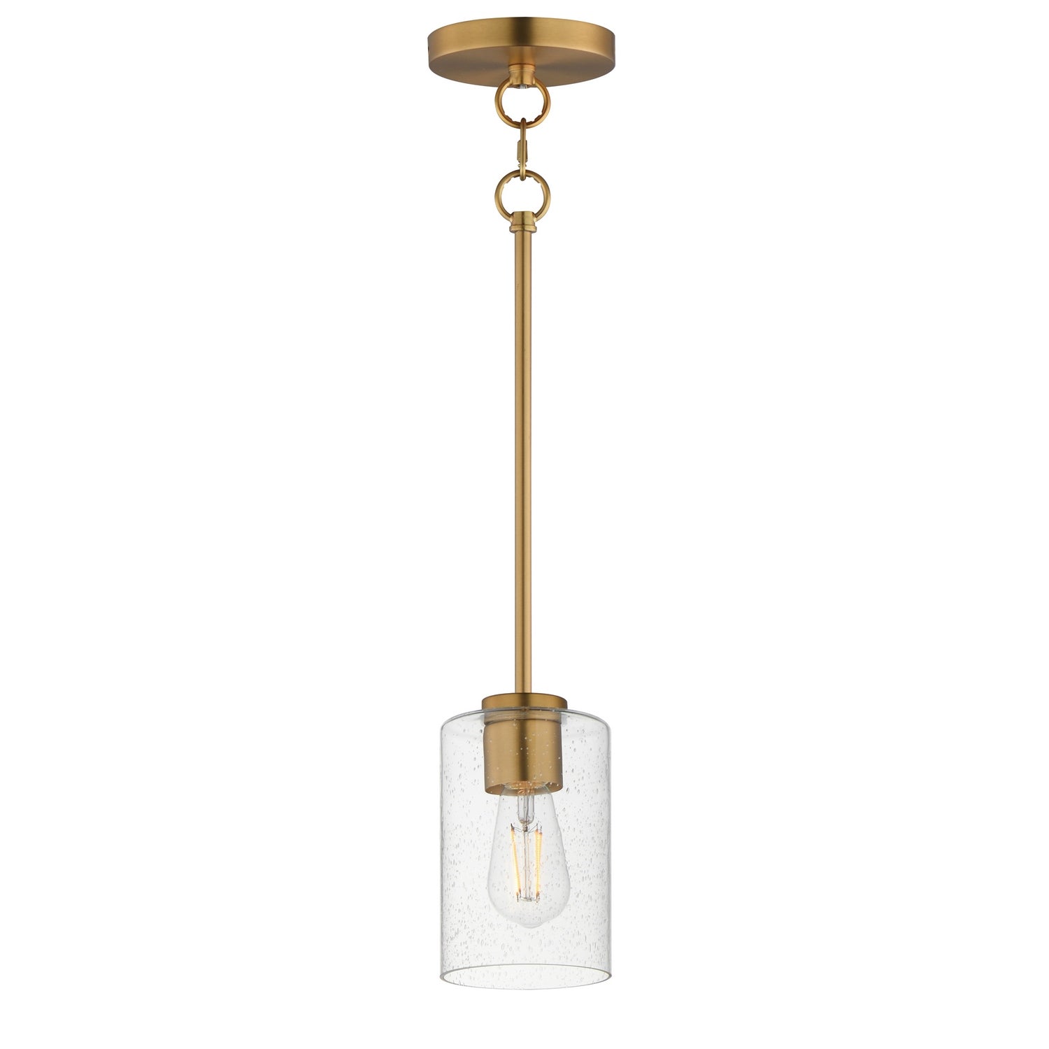 Maxim - 90461CDNAB - One Light Pendant - Livingston - Natural Aged Brass