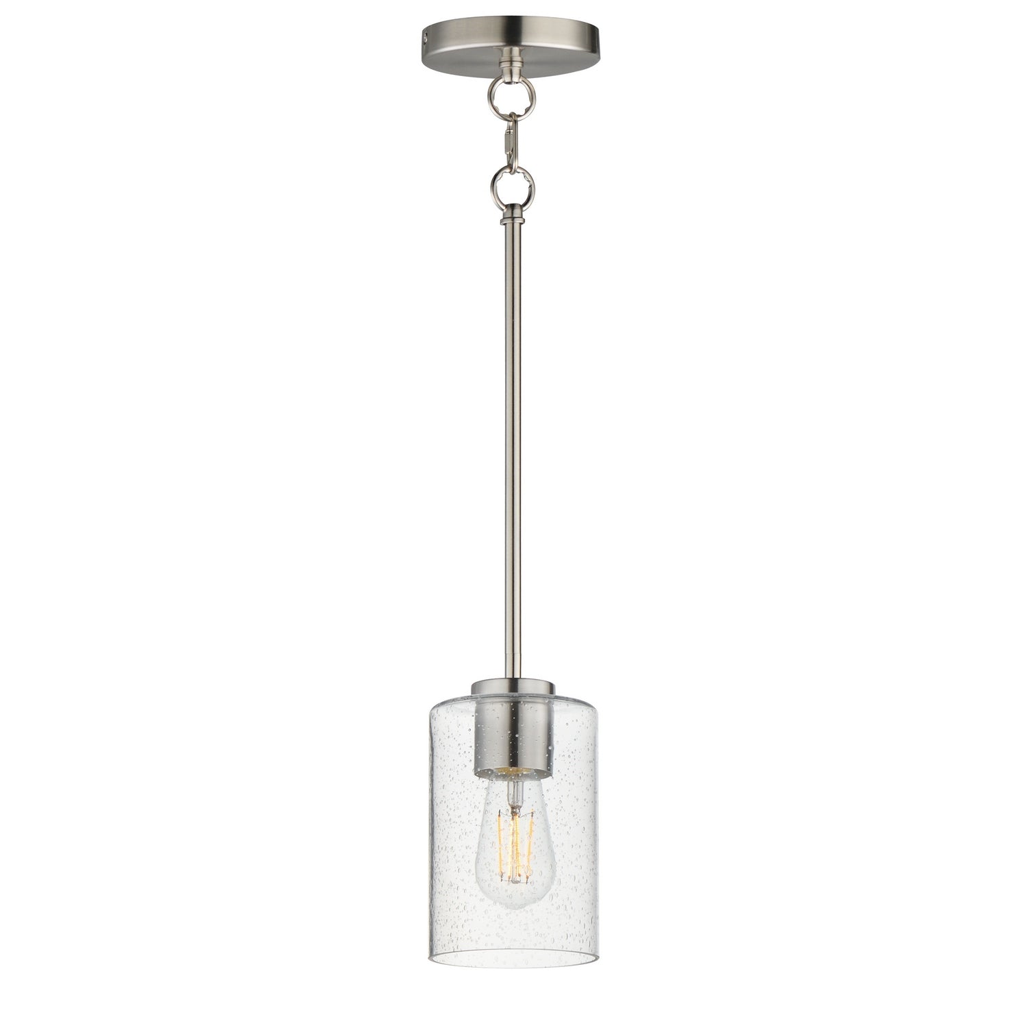 Maxim - 90461CDSN - One Light Pendant - Livingston - Satin Nickel