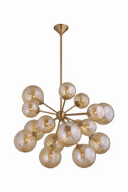 Troy Lighting - F1039-PBR - 18 Light Chandelier - Santee - Patina Brass