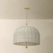 Troy Lighting - F1628-VGL - Six Light Pendant - Lonnie - Vintage Gold Leaf