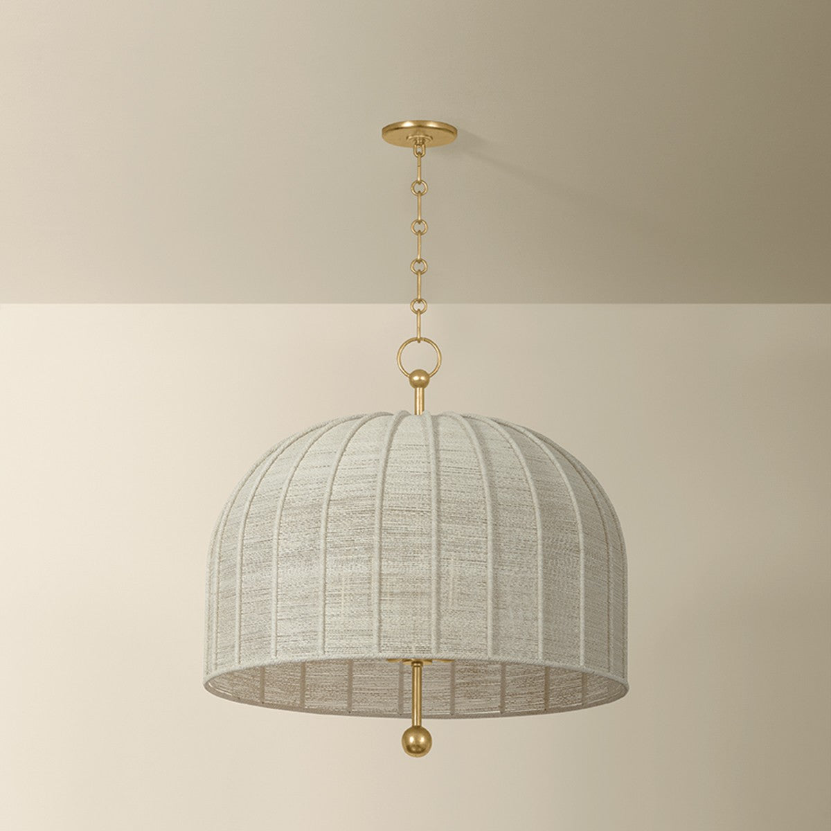 Troy Lighting - F1628-VGL - Six Light Pendant - Lonnie - Vintage Gold Leaf