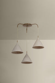 Troy Lighting - F2230-PBR/LWP - Three Light Chandelier - Benson - Patina Brass