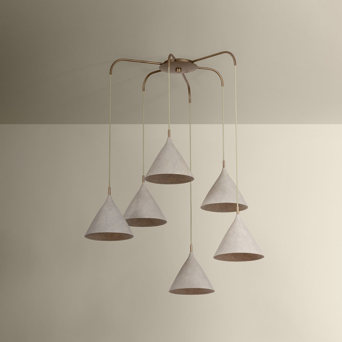 Troy Lighting - F2240-PBR/LWP - Six Light Chandelier - Benson - Patina Brass