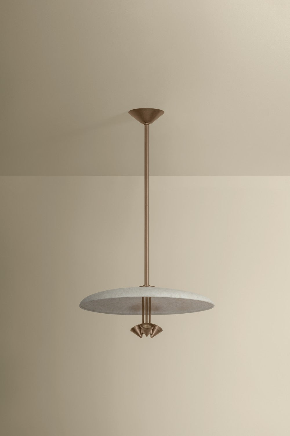 Troy Lighting - F2820-PBR/WTW - LED Pendant - Garth - Patina Brass