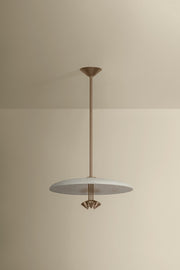 Troy Lighting - F2820-PBR/WTW - LED Pendant - Garth - Patina Brass