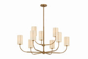 Troy Lighting - F3042-PBR - Nine Light Chandelier - Teddy - Patina Brass