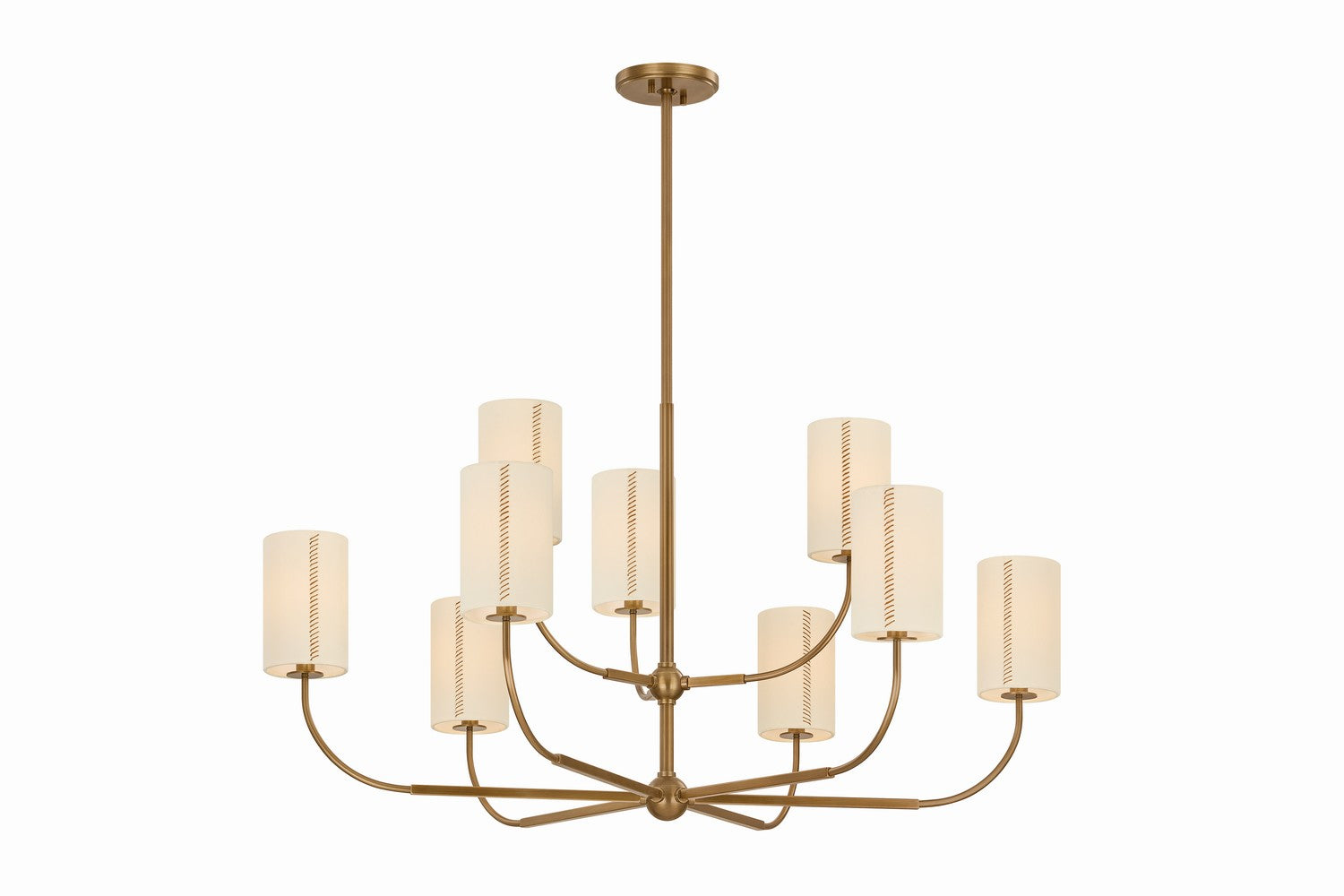 Troy Lighting - F3042-PBR - Nine Light Chandelier - Teddy - Patina Brass