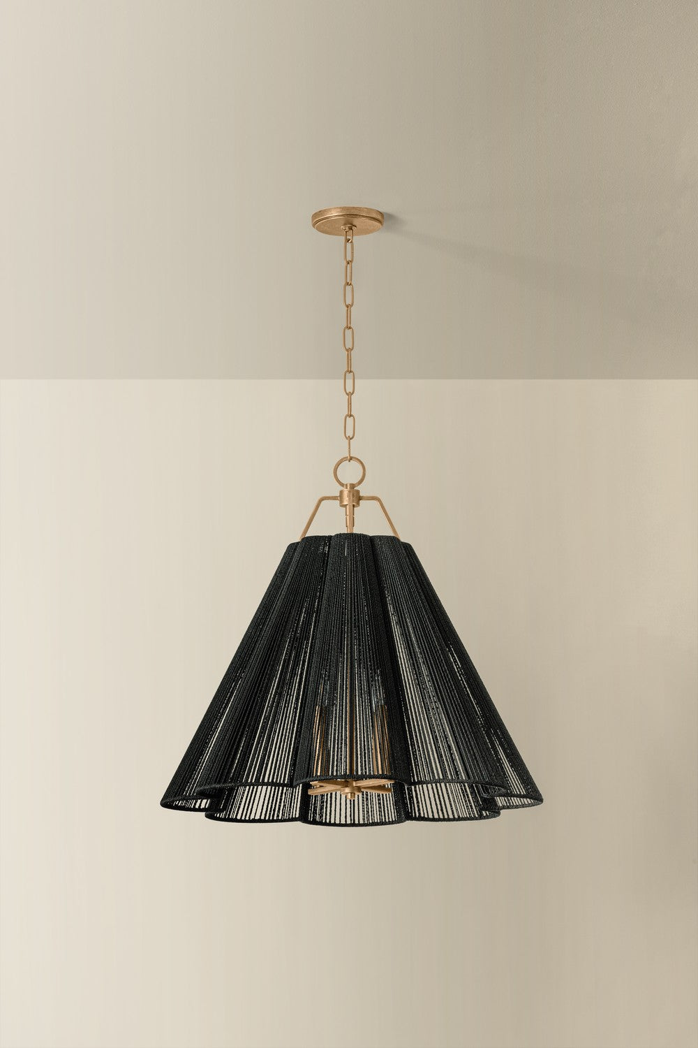 Troy Lighting - F3428-PGL - Four Light Pendant - Sonoma - Patina Gold Leaf