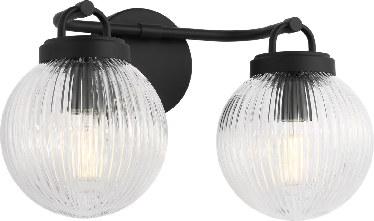 Visual Comfort Studio - SCDJVN127MBKRG - Two Light Vanity - Preston - Midnight Black