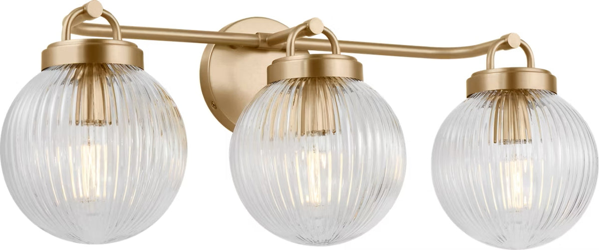 Visual Comfort Studio - SCDJVN128SBRG - Three Light Vanity - Preston - Satin Brass