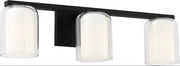 Visual Comfort Studio - SCDJVN131MBKCGMG - Three Light Vanity - Holden - Midnight Black