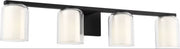 Visual Comfort Studio - SCDJVN132MBKBCGMG - Four Light Vanity - Holden - Midnight Black