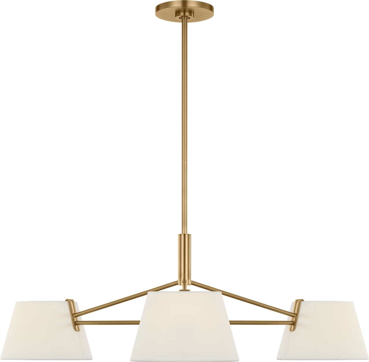 Visual Comfort Studio - SCRJCH194EBSWL - Three Light Chandelier - Hale - Estate Brass