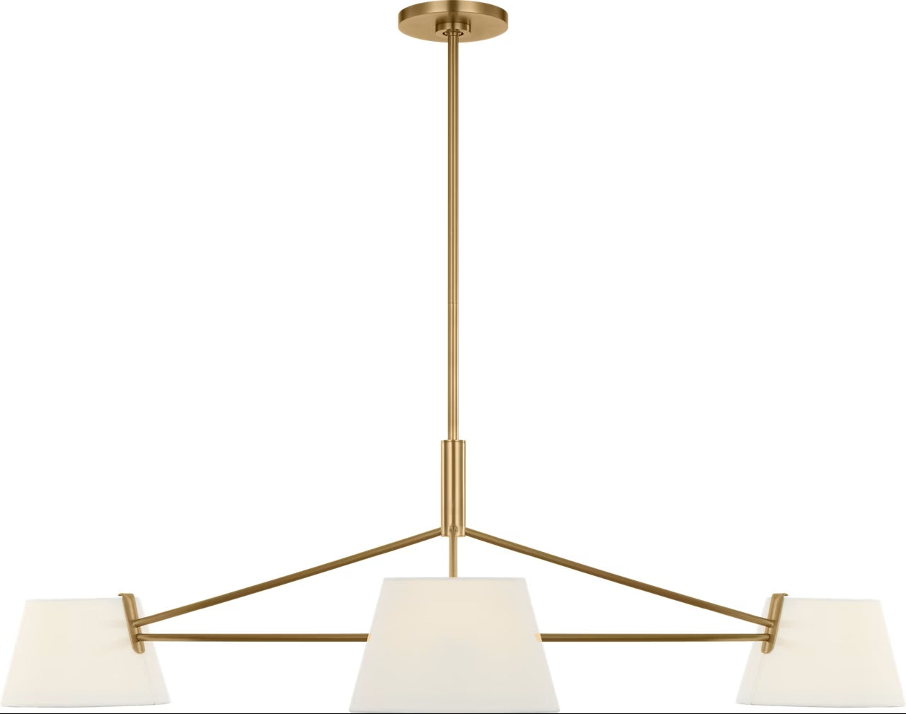 Visual Comfort Studio - SCRJCH198EBSWL - Three Light Chandelier - Hale - Estate Brass