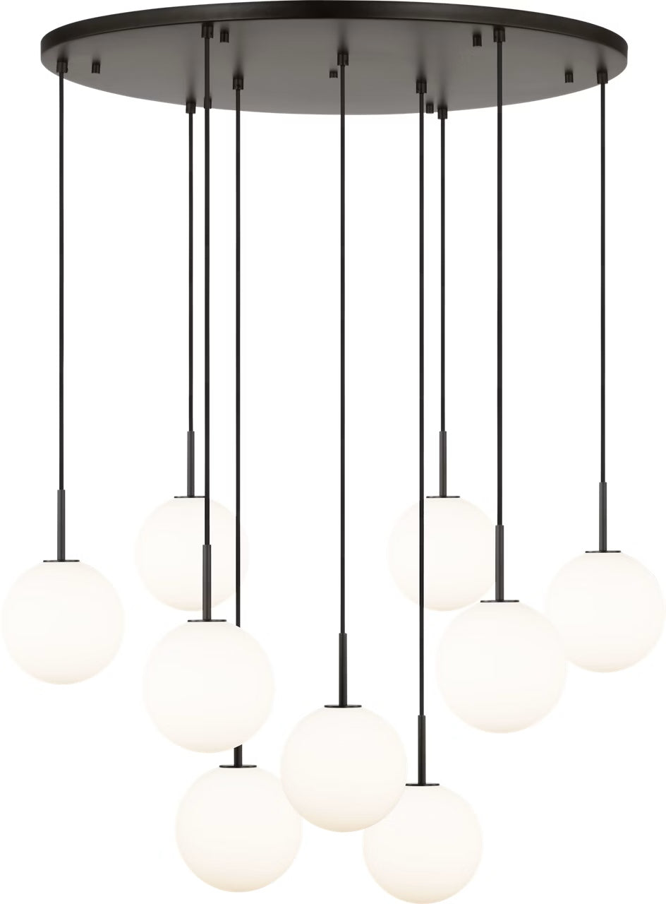 Visual Comfort Studio - SCRJCH206AIOEG - Nine Light Chandelier - Sorelle - Aged Iron