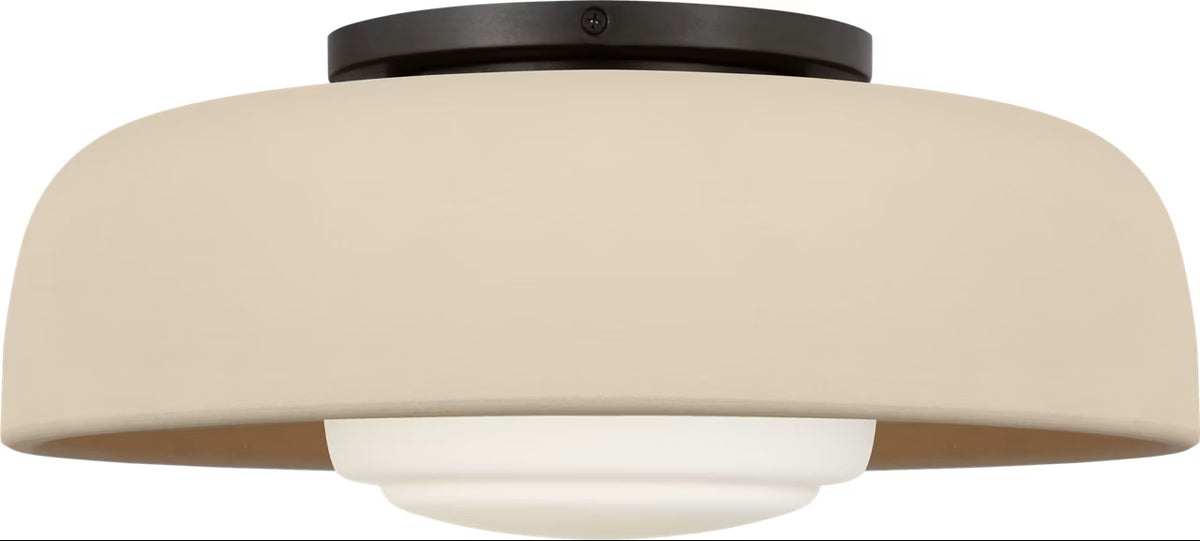 Visual Comfort Studio - SCRJFM169AIISOEG - One Light Flush Mount - Liora - Aged Iron
