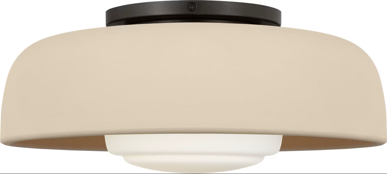 Visual Comfort Studio - SCRJFM169AIISOEG - One Light Flush Mount - Liora - Aged Iron