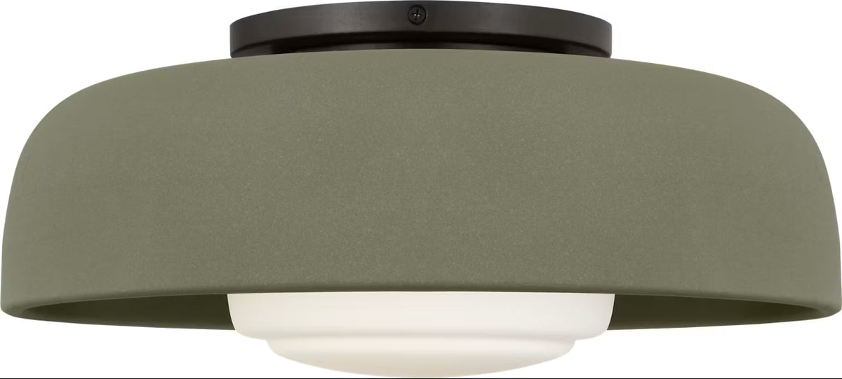 Visual Comfort Studio - SCRJFM169AISSOEG - One Light Flush Mount - Liora - Aged Iron