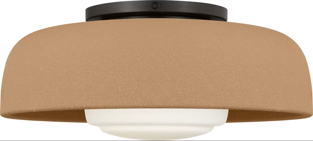 Visual Comfort Studio - SCRJFM169AITSOEG - One Light Flush Mount - Liora - Aged Iron