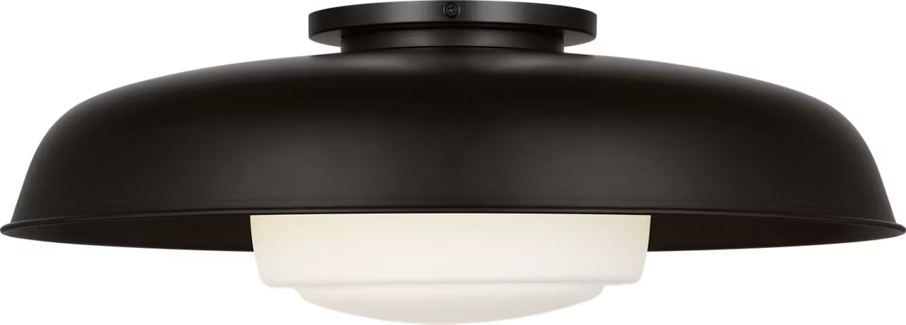 Visual Comfort Studio - SCRJFM170AIOEG - One Light Flush Mount - Liora - Aged Iron