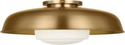 Visual Comfort Studio - SCRJFM170EBSOEG - One Light Flush Mount - Liora - Estate Brass