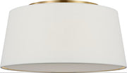 Visual Comfort Studio - SCRJFM196EBSWL - Three Light Flush Mount - Hale - Estate Brass