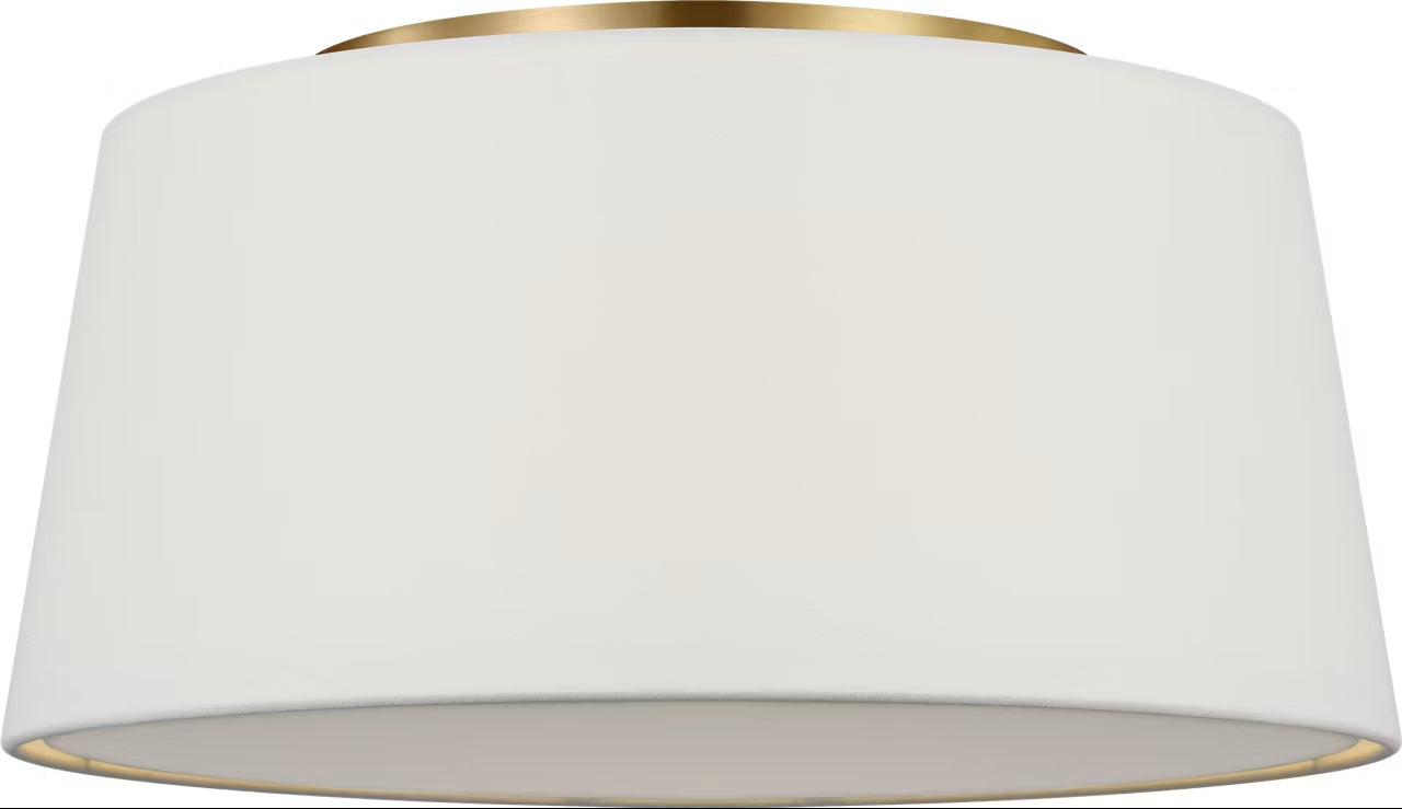 Visual Comfort Studio - SCRJFM196EBSWL - Three Light Flush Mount - Hale - Estate Brass